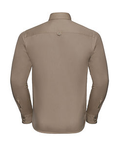 Chemise homme manches longues twill publicitaire | Vauquelin Khaki
