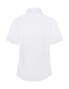 Chemisier publicitaire femme manches courtes popeline | Ladies Poplin Shirt SS White