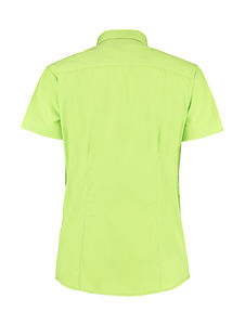 Chemisier personnalisé femme manches courtes cintré | Claydon Lime