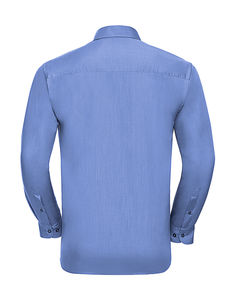 Chemise homme popeline polycoton manches longues publicitaire | Beurling Corporate Blue