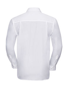 Chemise homme popeline polycoton manches longues publicitaire | Beurling White