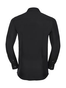 Chemise homme manches longues ultimate stretch publicitaire | Sauvé Black