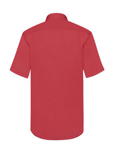 Chemise publicitaire homme manches courtes popeline | Poplin Shirt Short Sleeve Red