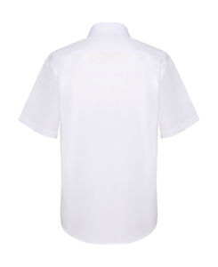 Chemise publicitaire homme manches courtes popeline | Poplin Shirt Short Sleeve White