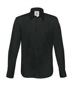 Chemise publicitaire homme manches longues | London Stretch  LS Black