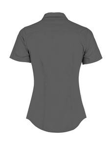 Chemisier personnalisé femme manches courtes cintré | Waddesdon Graphite