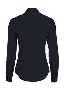 Chemisier personnalisé femme manches longues cintré | Stratford Dark Navy