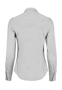 Chemisier personnalisé femme manches longues cintré | Stratford Light Grey