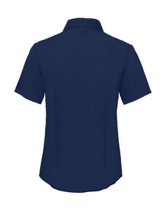 Chemise femme manches courtes oxford personnalisée | Ladies Oxford Shirt SS Navy