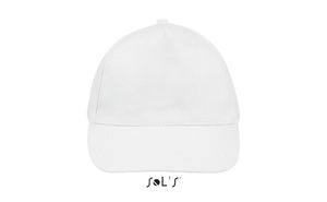 Casquette personnalisée 5 panneaux | Buzz Blanc