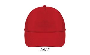 Casquette personnalisée 5 panneaux | Buzz Rouge