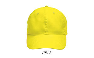 Casquette personnalisée 6 panneaux | Meteor Jaune fluo
