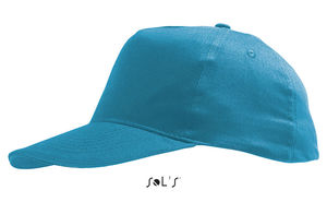 Casquette publicitaire enfant 5 panneaux | Sunny Kids Aqua