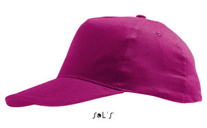 Casquette publicitaire enfant 5 panneaux | Sunny Kids Fuchsia