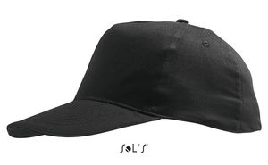 Casquette publicitaire enfant 5 panneaux | Sunny Kids Noir