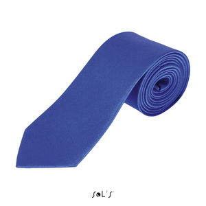 Cravate publicitaire en satin de polyester | Garner Bleu royal