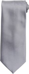 Horizontal Stripe | Cravate publicitaire Silver