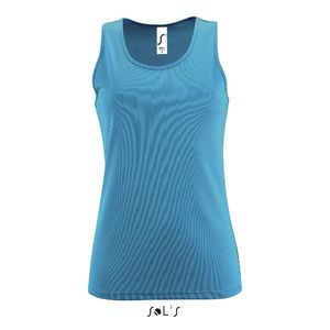 Débardeur personnalisé sport femme | Sporty TT Women Aqua