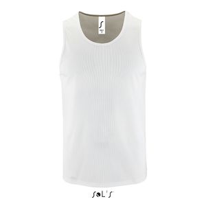 Débardeur publicitaire sport homme | Sporty TT Men Blanc