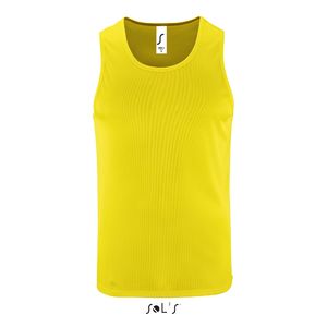 Débardeur publicitaire sport homme | Sporty TT Men Jaune fluo