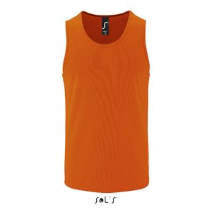 Débardeur publicitaire sport homme | Sporty TT Men Orange fluo