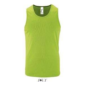 Débardeur publicitaire sport homme | Sporty TT Men Vert fluo