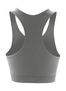 Brassière de sport personnalisée femme sans manches | Women`s Impact Softex® Crop Top Cloudy Grey