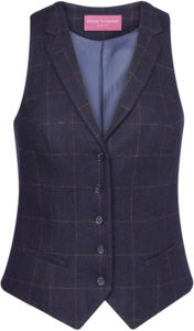 Gilet femme personnalisable | Nashville Navy check