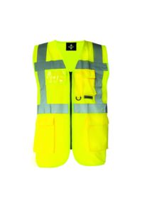 Gilet publicitaire | Gilet de sécurité multi-poches Yellow