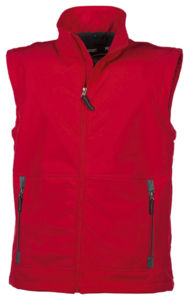 Gilet Soft-Shell homme publicitaire | Fastnet Red