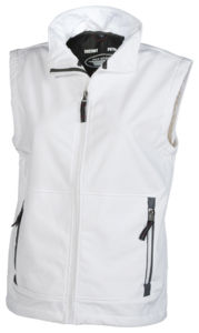 Gilet Soft-Shell homme publicitaire | Fastnet White