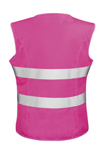 Gilet fluo femme publicitaire sans manches et cintré | Women`s Hi-Viz Tabard Fluorescent Pink