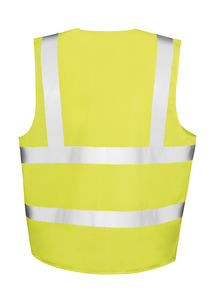 Gilet de sécurité zippé publicitaire | Core Zip Safety Tabard Fluorescent Yellow
