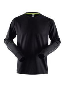 Maillot de running publicitaire | Crew neck running top Black