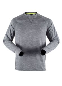 Maillot de running publicitaire | Crew neck running top Grey Marl