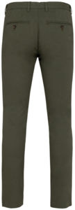 Pantalon chino personnalisé GOTS homme Organic khaki