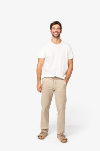 Pantalon entrprise écologique en lin et coton bio homme 1