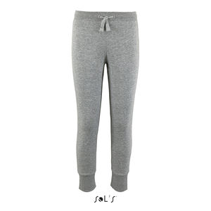 Pantalon jogging personnalisé enfant coupe slim | Jake Kids Gris chiné