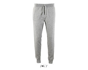 Pantalon jogging publicitaire homme coupe slim | Jake Men Gris chiné