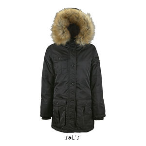 Parka publicitaire chaude et imperméable femme | Ryan Women Noir