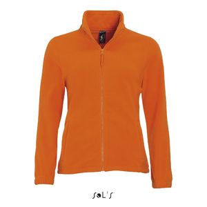 Veste personnalisée micropolaire zippée femme | North Women Orange