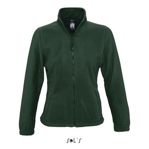 Veste personnalisée micropolaire zippée femme | North Women Vert sapin