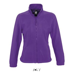 Veste personnalisée micropolaire zippée femme | North Women Violet foncé