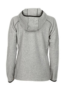 Polaire publicitaire femme manches longues avec capuche | Active Power Fleece Jacket Women Grey Heather