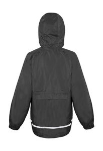 Veste personnalisée enfant manches longues raglan | CORE Junior Microfleece Lined Black