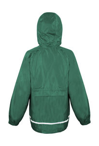 Veste personnalisée enfant manches longues raglan | CORE Junior Microfleece Lined Bottle Green