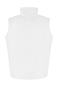 Polaire publicitaire homme sans manches | Fleece Bodywarmer White