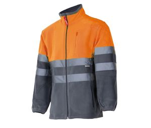 Polaire personnalisée | Edén Grey Fluo Orange