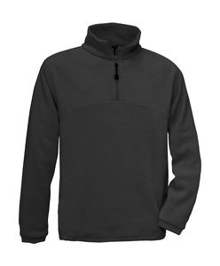 Polaire personnalisée manches longues | Highlander+ 1 4 Zip Fleece Top Black