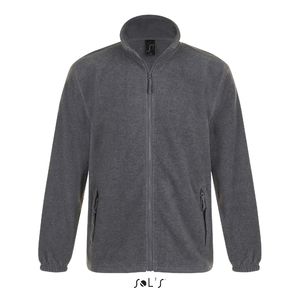 Veste publicitaire micropolaire zippée homme | North Gris chiné